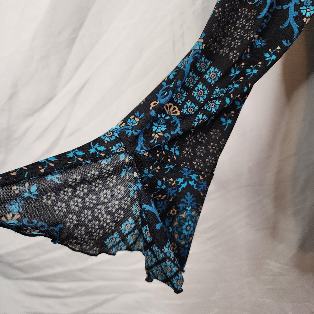 Vtg Y2K‎ INC International Concepts Size MP Whimsigoth Goth Mesh Babydoll Blouse - Picture 7 of 12